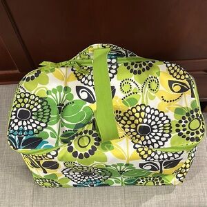 Vera Bradley Insulated Cooler Tote Bag in Lime's Up